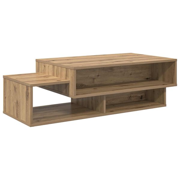 vidaXL Salontafel Artisan Eiken 105 x 50 x 32,5 cm Bewerkt hout