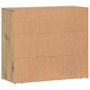 vidaXL Dressoir 80x33x70 cm bewerkt hout artisanaal eikenkleurig