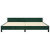 vidaXL Bedframe zonder matras 200x200 cm fluweel donkergroen