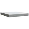 vidaXL Boxspring met matras stof lichtgrijs 180x200 cm