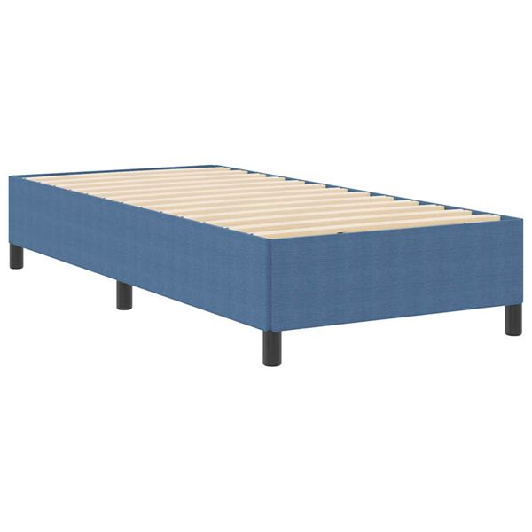 vidaXL Bedframe Blauw 90 x 200 cm Katoenen stof