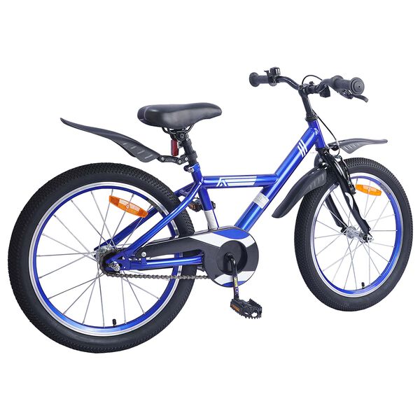 vidaXL Kinderfiets 18 Inch voor 5-7 jaar Donkerblauw