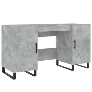 vidaXL Bureau 140x50x75 cm bewerkt hout betongrijs