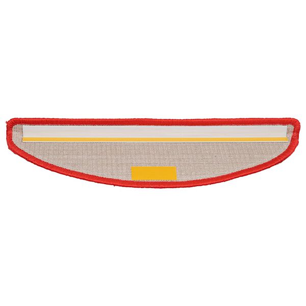 vidaXL Trapmatten 30 st 56x17x3 cm Rood Halfrond
