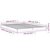 vidaXL Bedframe massief grenenhout wit 140x190 cm
