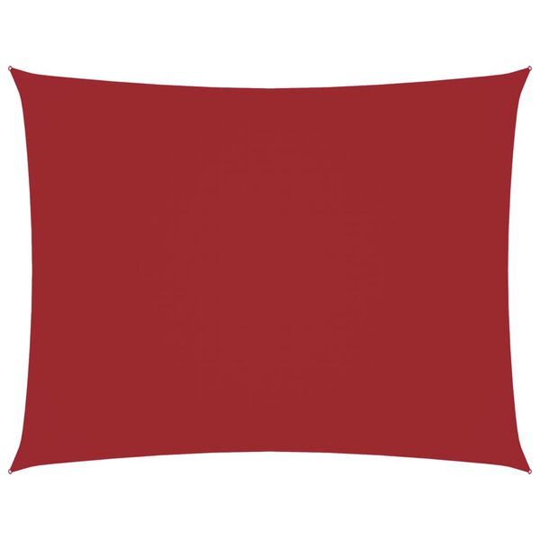 vidaXL Zonnescherm rechthoekig 3,5x4,5 m oxford stof rood