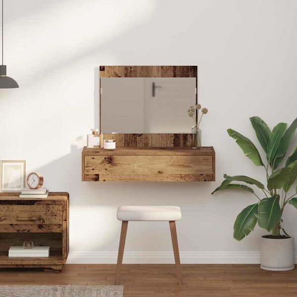 vidaXL Plafondtafel met lade Bruin 83 x 40 x 70 cm Bewerkt hout