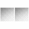 vidaXL Trap Tread 2 st 50 x 50 cm Zilver Aluminium Vierkant
