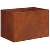 vidaXL Plantenbak Roestkleurig 50 x 40 x 40 cm weervast staal