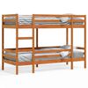 vidaXL Stapelbed massief grenenhout wasbruin 75x190 cm