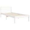 vidaXL Bedframe zonder matras massief grenenhout wit 140x200 cm
