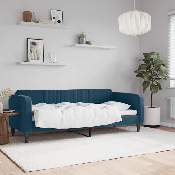 vidaXL Slaapbank 80x200 cm fluweel blauw