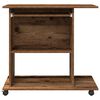 vidaXL Computerbureau 80x50x75 cm bewerkt hout oud houtkleurig