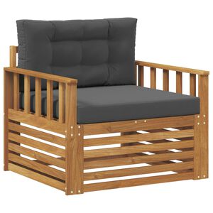 vidaXL Tuinbank Massief Acaciahout en Polyester