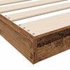 vidaXL Vloer bedframe Oudhout 100 x 200 cm Bewerkt hout