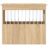 vidaXL Hondenbench 55x75x65 cm bewerkt hout sonoma eikenkleurig