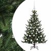 vidaXL Kunstkerstboom met kerstbal 120 cm 150 LED's Warmwit