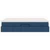 vidaXL Opslag bed met matras met matras Blauw 140 x 200 cm Polyester