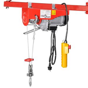vidaXL Elektrische lier 1000 W 200/400 kg