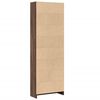vidaXL Boekenkast 60x24x176 cm bewerkt hout bruin eikenkleurig