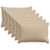 vidaXL Kussensloop 6 st HOUTEN Taupe 50 x 75 cm corduroy