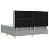 vidaXL Boxspringbed met matras Lichtgrijs 140 x 200 cm Stof