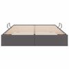 vidaXL Opslag bed met matras met opslag Grijs 140 x 200 cm Kunstleer