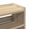 vidaXL Schoenenrek 60x25x62 cm bewerkt hout sonoma eikenkleurig