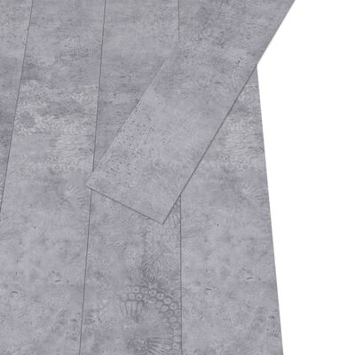 vidaXL Vloerplanken zelfklevend 4,46 m² 3 mm PVC cementgrijs