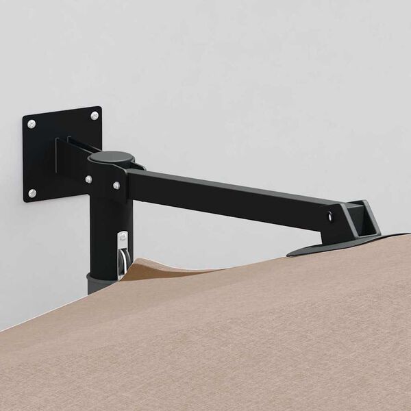 vidaXL Tuinparasol Taupe 248 x 248 x 148 cm Polyester en staal