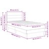 vidaXL Bedframe Blauw 80 x 200 cm Polyester