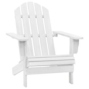 vidaXL Tuinstoel hout wit