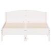 vidaXL Bedframe zonder matras massief grenenhout wit 120x190 cm
