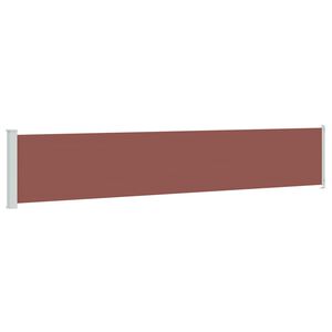 vidaXL Tuinscherm uittrekbaar 117x600 cm bruin