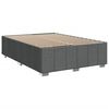 vidaXL Boxspring met matras stof donkergrijs 140x190 cm