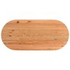 vidaXL Eettafel 220x100x74 cm ovaal massief eikenhout lichtbruin