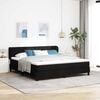 vidaXL Boxspringbed met matras met hoofdeinde Zwart 180 x 200 cm Stof