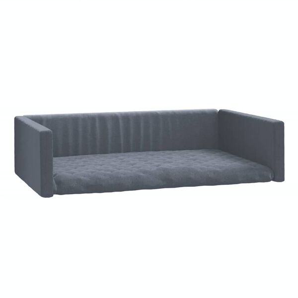 vidaXL Autohondenmand linnen-look 90x60 cm grijs