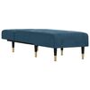 vidaXL Chaise longue fluweel blauw