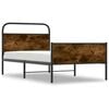 vidaXL Bedframe zonder matras bewerkt hout sonoma eikenkleur 90x200 cm