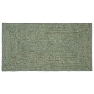 vidaXL Vloerkleden Rechthoekig Olijfgroen 80 x 150 cm Jute