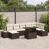 vidaXL Tuin Sofa Set 8 pcs Bruin poly rattan