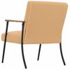 vidaXL Fauteuil Beige 59 x 75 x 78 cm Krullend Wol-achtig Stof