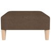 vidaXL Slaapbank 2-zits met voetenbank stof bruin