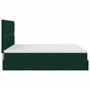 vidaXL Ottoman bed met matrassen en LED's 180x200cm fluweel