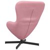 vidaXL Eivormige stoel Roze 63 x 73 x 90 cm Fluweel