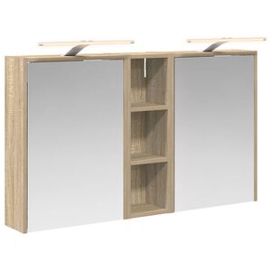 vidaXL Badkamerkastenset voor 3 pcs 106 x 16 x 62,5 cm Bewerkt hout