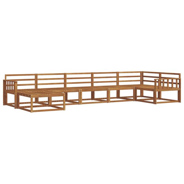 vidaXL Buiten bankenset 7 pcs Naturel Massief Acaciahout