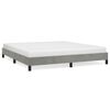 vidaXL Bedframe zonder matras 180x200 cm fluweel lichtgrijs