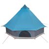 vidaXL Familie Tipi Tent met dak Blauw en Grijs 400 x 346 x 250 cm